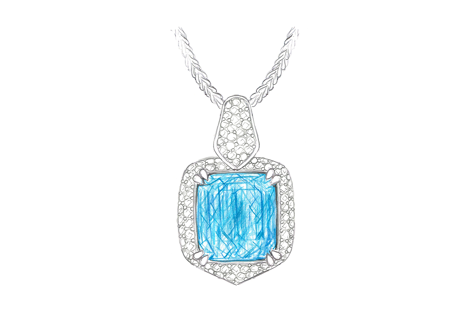 237.72ct Flawless Santa Maria Aquamarine Necklace with D Flawless Diamonds set in 18K White Gold
