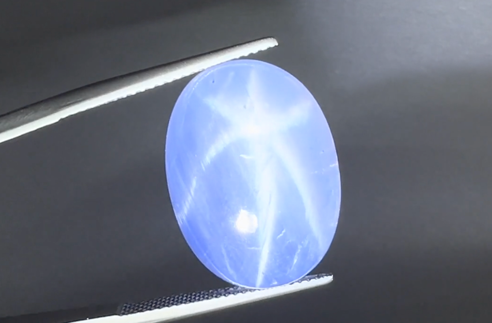 54.22ct Unheated Ceylon Star Sapphire Ring with D Flawless Diamonds set in 18K White Gold