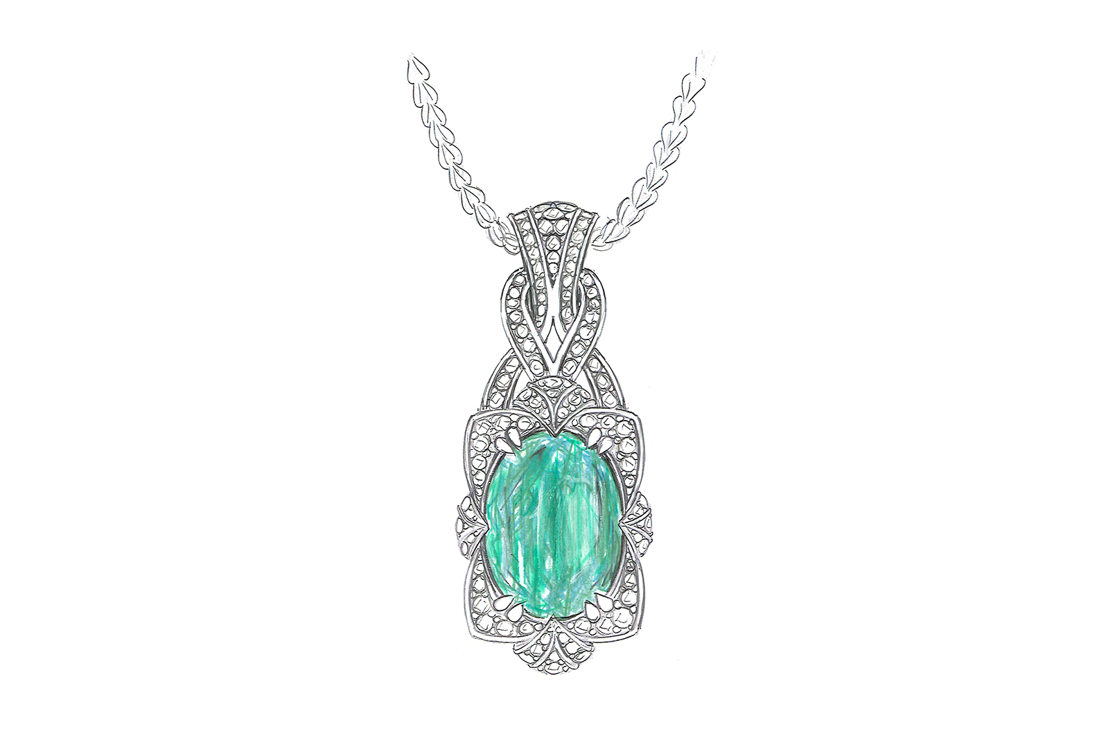 32.11ct Unheated Paraiba Tourmaline Necklace with D Flawless Diamonds set in 18K Yellow Gold