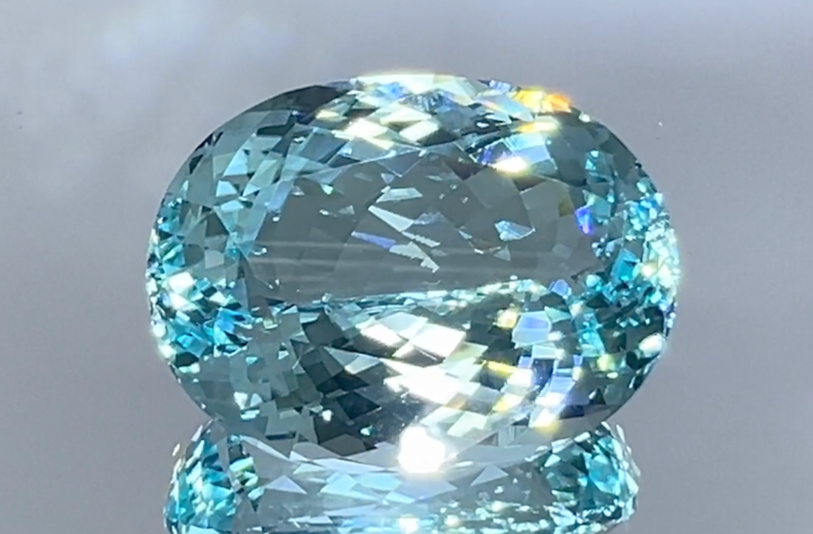 32.11ct Unheated Paraiba Tourmaline Necklace with D Flawless Diamonds set in 18K Yellow Gold