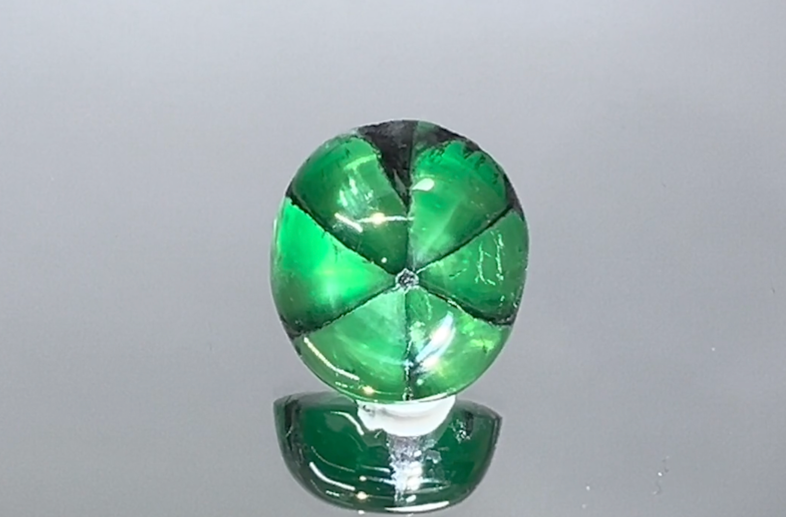 4.18ct Muzo Green Trapiche Emerald Ring with D Flawless Diamonds set in 18K White Gold