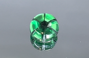 2.52ct Muzo Green Trapiche Emerald Ring with D Flawless Diamonds set in 18K Yellow Gold