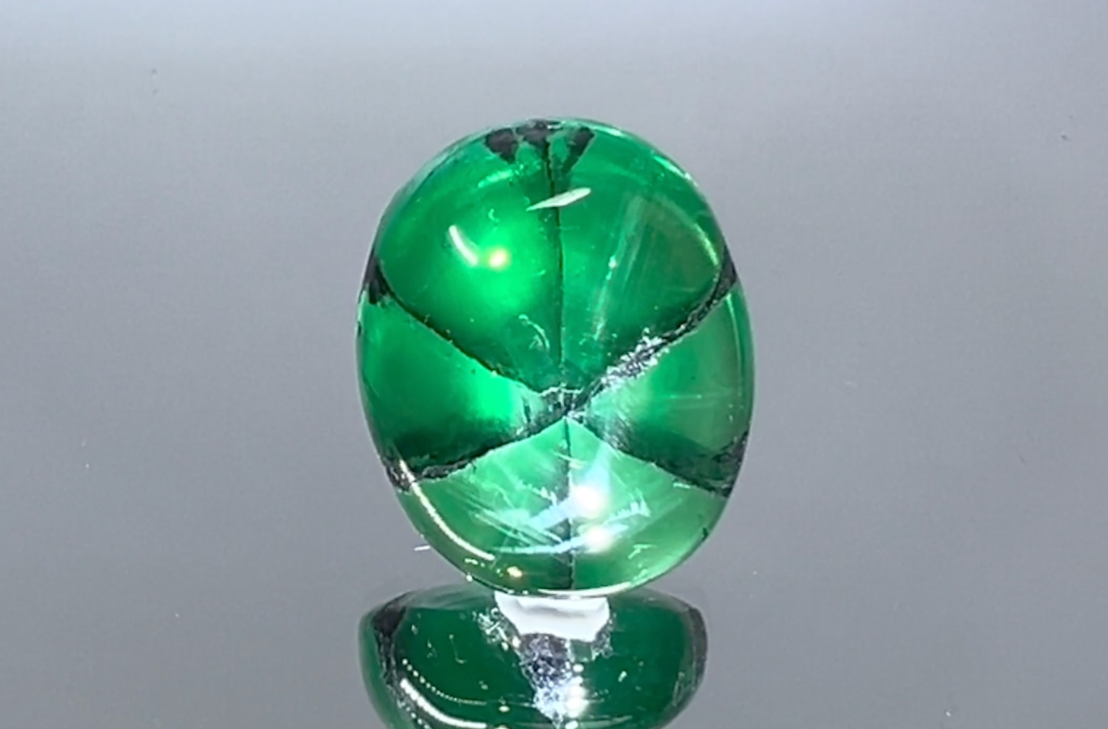 8.26ct Muzo Green Trapiche Emerald Ring with D Flawless Diamonds set in 18K Yellow Gold