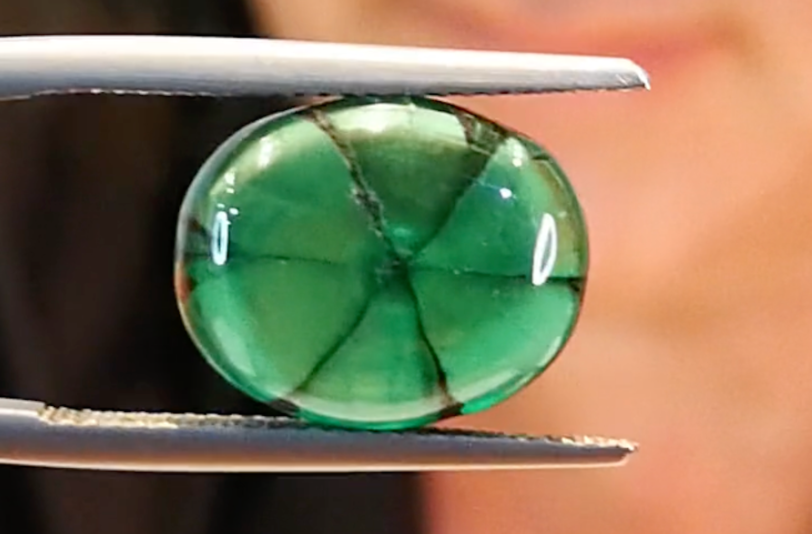 8.26ct Muzo Old World Green Trapiche Emerald Ring with D Flawless Diamonds set in 18K Yellow Gold