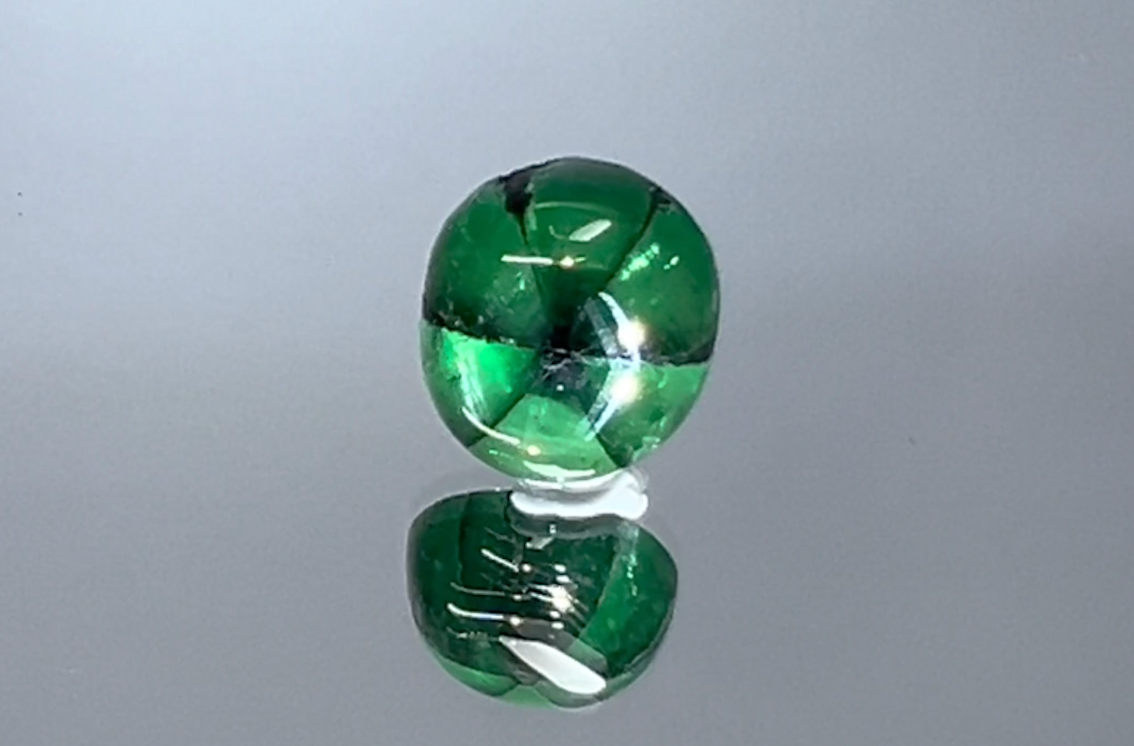 4.29ct Muzo Green Trapiche Emerald Ring with D Flawless Diamonds set in 18K Yellow Gold