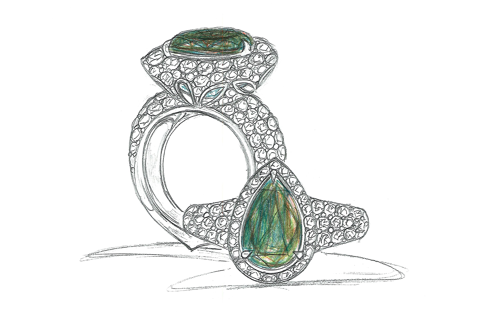 1.06ct 100% Change Russian Alexandrite Ring with D Flawless Diamonds set in 18K Yellow Gold