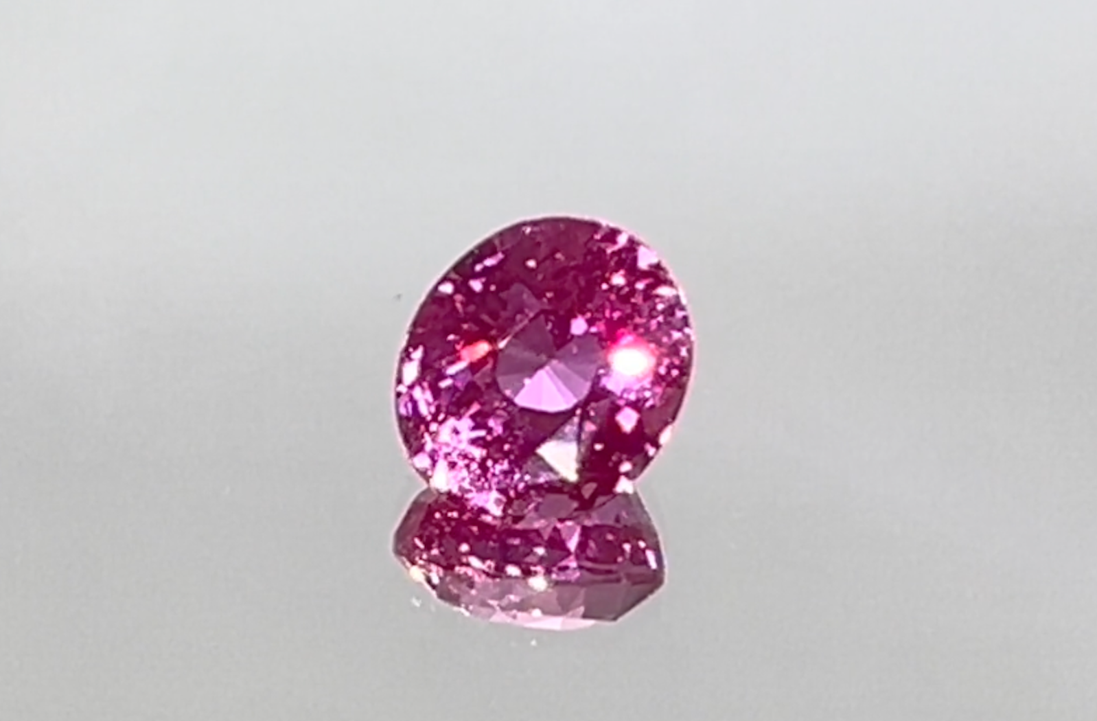2.50ct Unheated Vivid Hot Pink Sapphire Ring with D Flawless Diamonds set in 18K White Gold