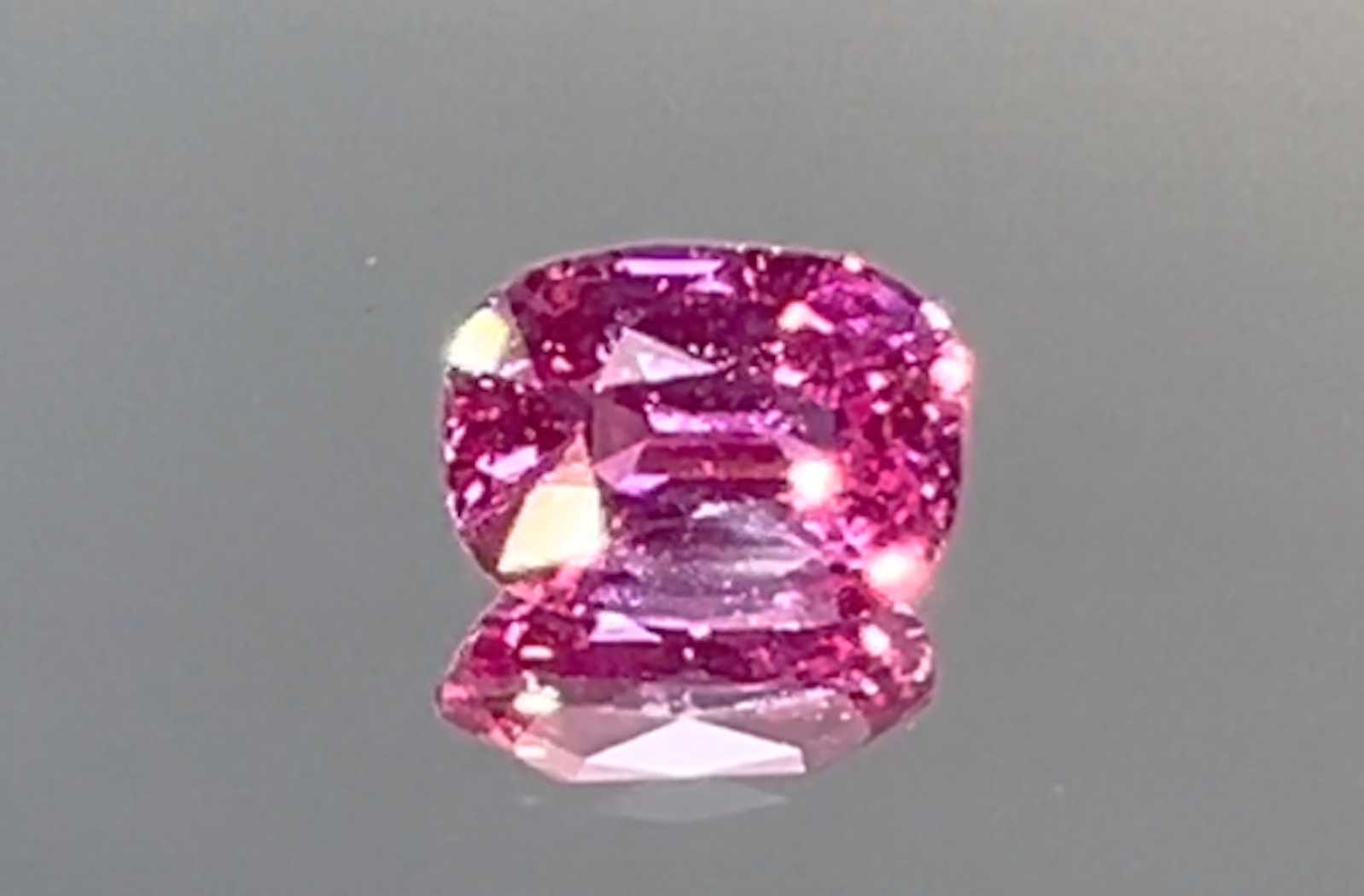 2.03ct Unheated Pink Sapphire Ring with D Flawless Diamonds set in 18K White Gold