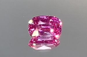 2.03ct Unheated Pink Sapphire Ring with D Flawless Diamonds set in 18K White Gold