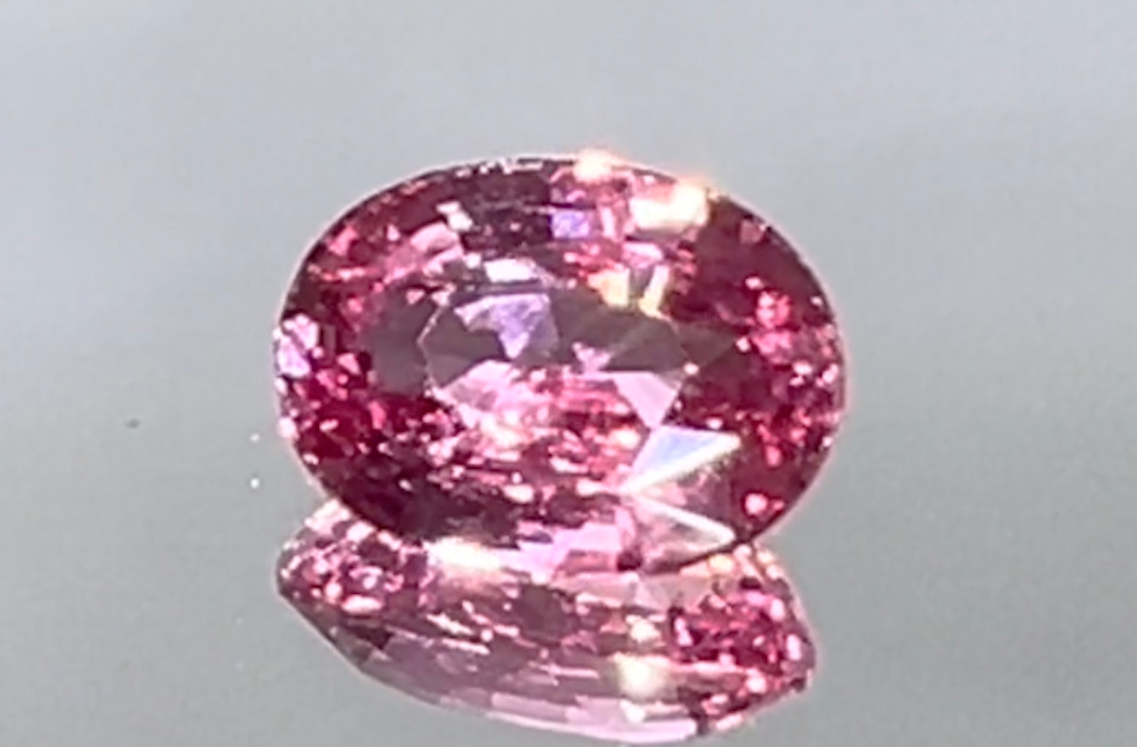 4.00ct Loupe Clean Unheated Padparadscha Sapphire Ring with D Flawless Diamonds set in 18K Yellow Gold