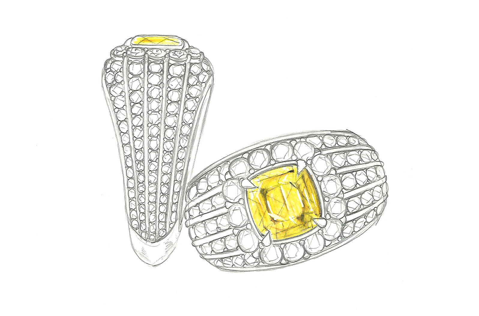 2.02ct Loupe Clean Alexandrite Ring with D Flawless Diamonds set in 18K Yellow Gold