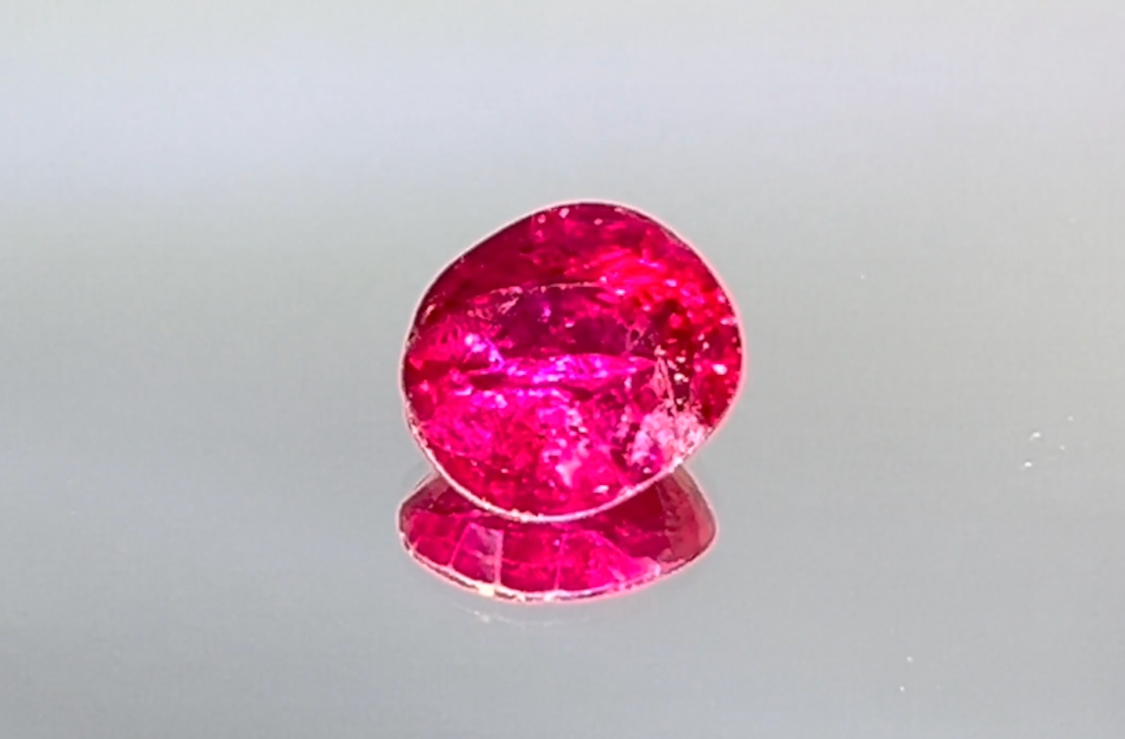 2.20ct Unheated Mogok Burma Ruby Ring with D Flawless Diamonds set in 18K White Gold