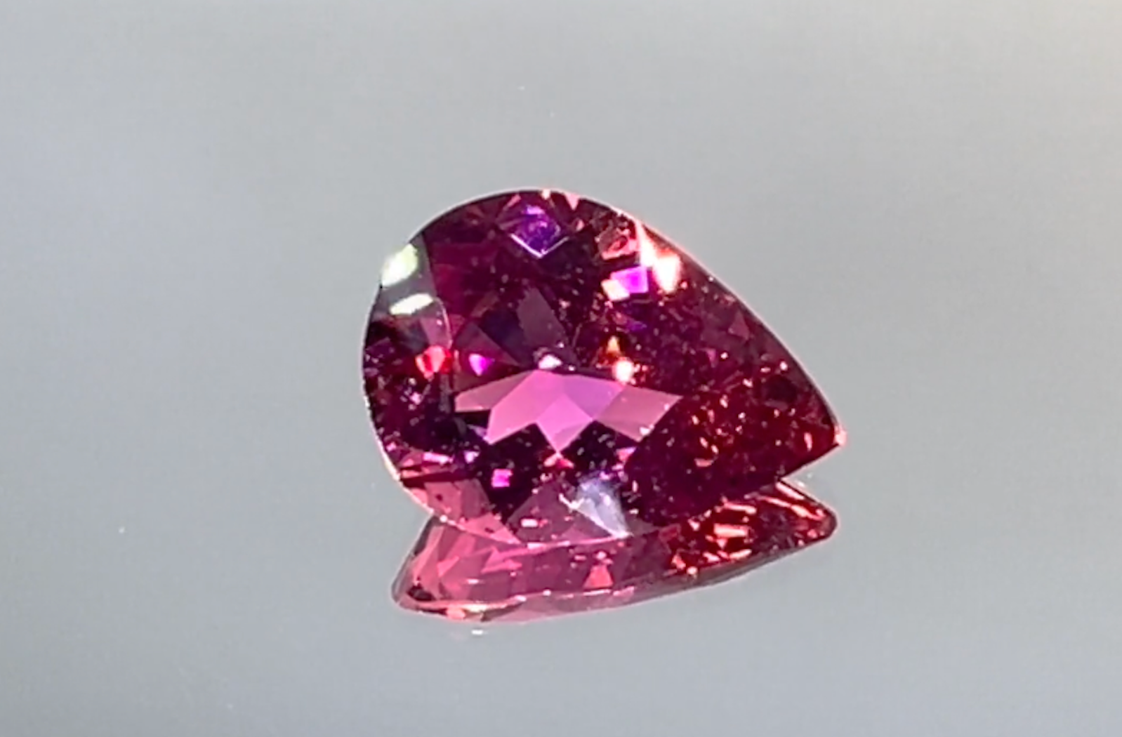 3.90ct Cruzeiro Rubellite Ring with D Flawless Diamonds set in 18K White Gold