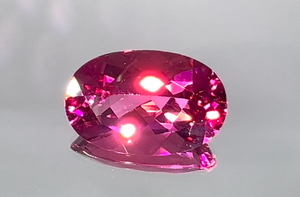 7.15ct Loupe Clean Nigerian Rubellite Ring with D Flawless Diamonds set in 18K Yellow Gold