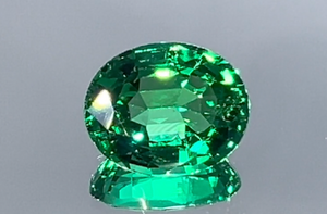 2.73ct Loupe Clean Ssef No Oil Zambian Emerald Ring with D Flawless Diamonds set in 18K White Gold