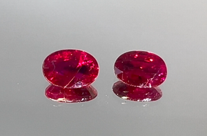 1.37ct Antique Historical Unheated Pigeon Blood Red Mogok Earrings with D Flawless Diamonds set in 18K Yellow Gold