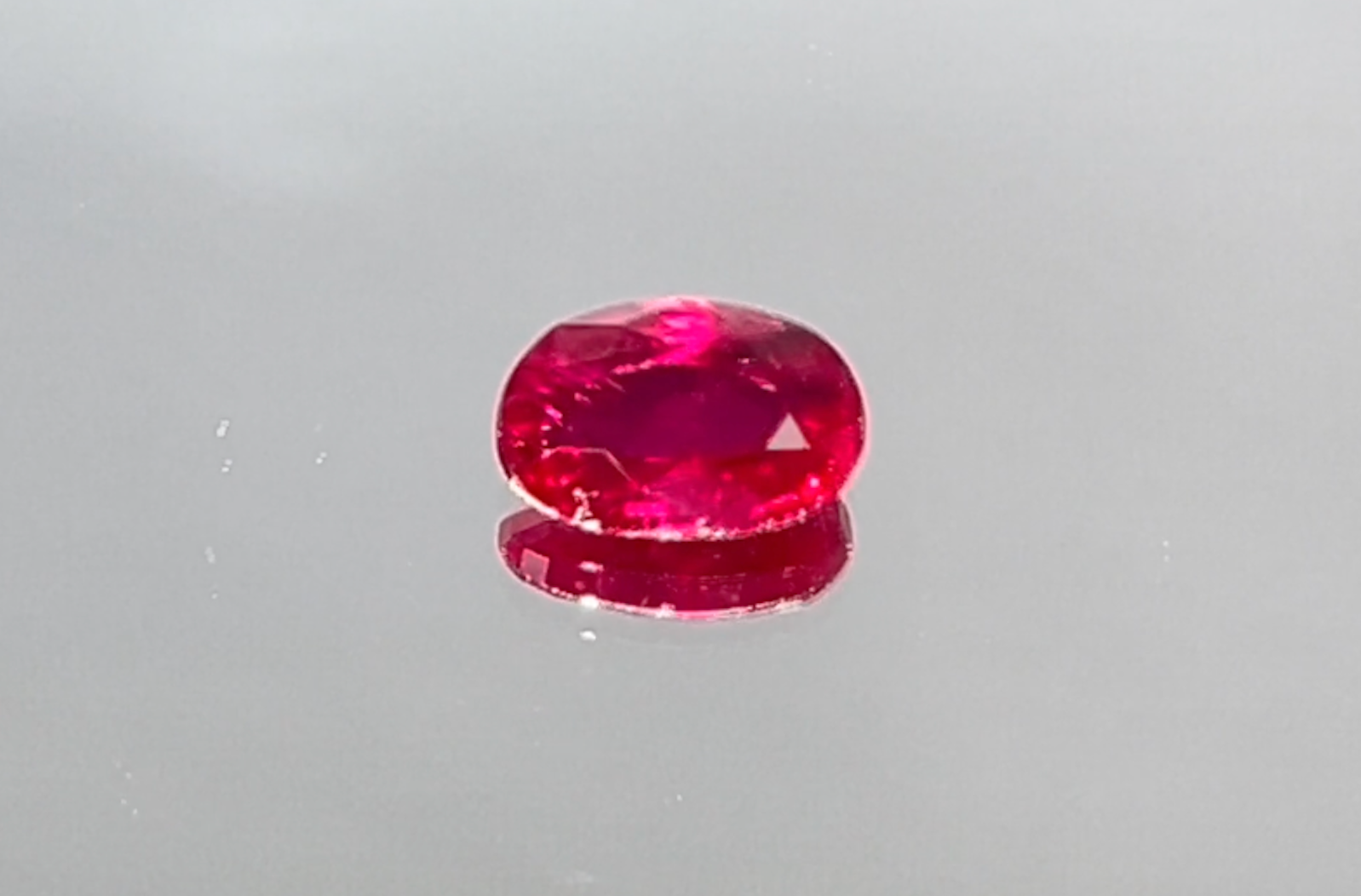 1.09ct Antique Historical Unheated Pigeon Blood Red Mogok Ring with D Flawless Diamonds set in 18K White Gold