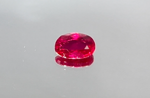 1.09ct Antique Historical Unheated Pigeon Blood Red Mogok Ring with D Flawless Diamonds set in 18K White Gold