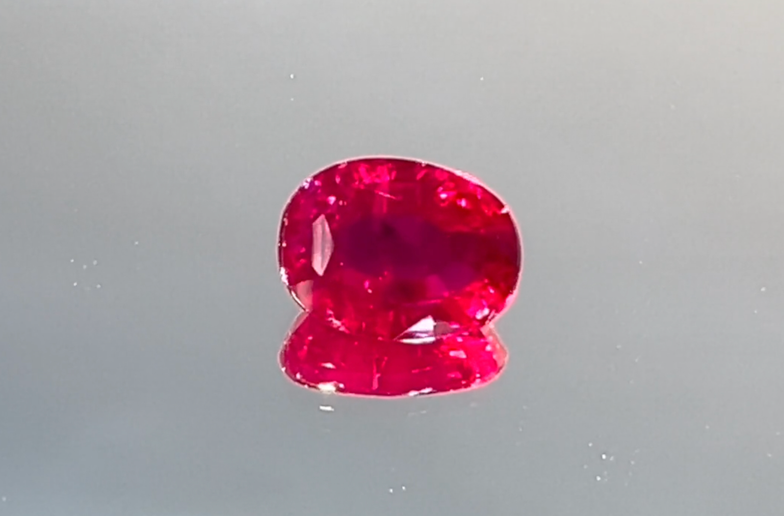 1.24ct Antique Historical Unheated Pigeon Blood Red Mogok Ring with D Flawless Diamonds set in 18K White Gold