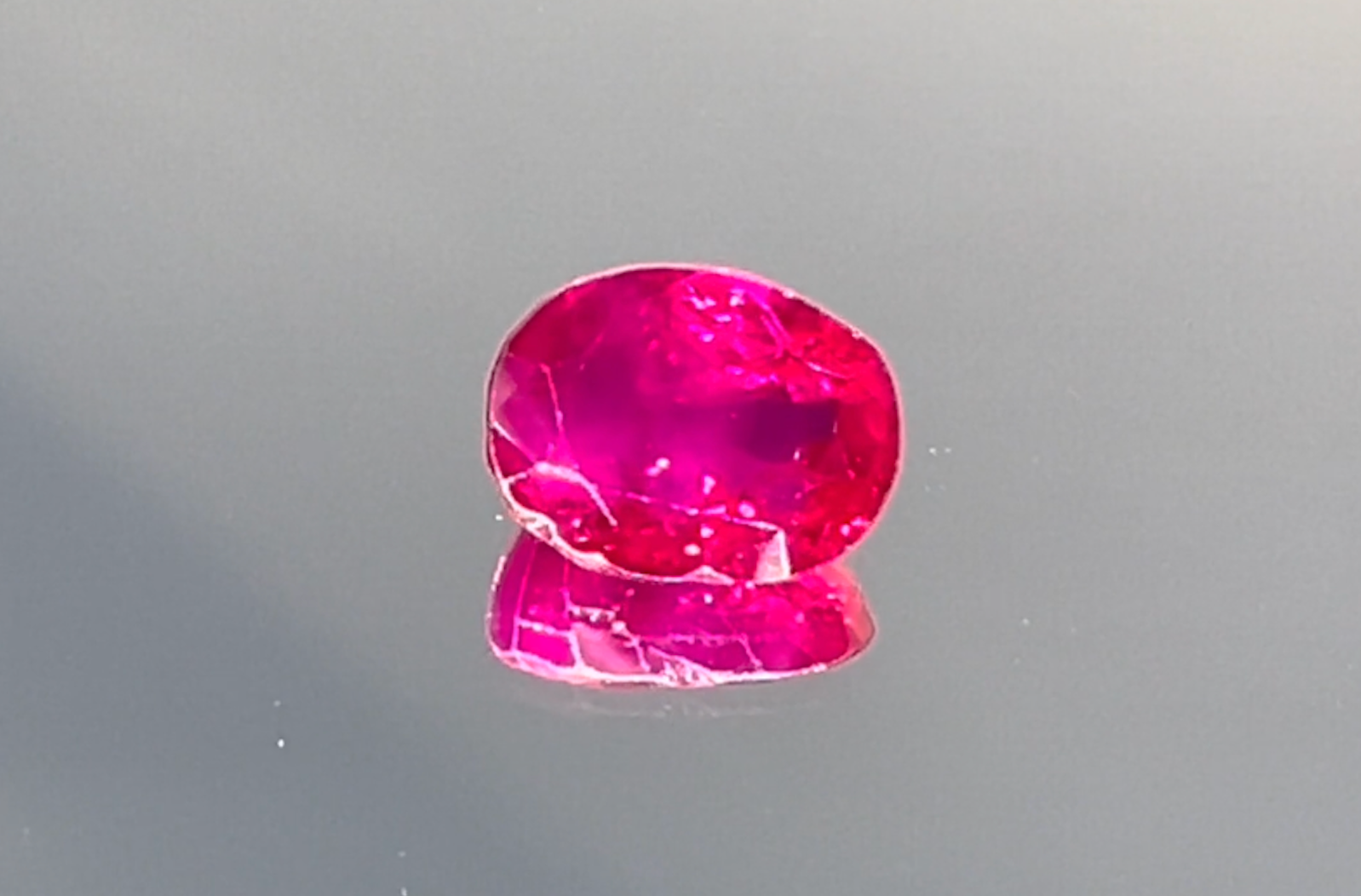 1.81ct Antique Historical Unheated Pigeon Blood Red Mogok Ring with D Flawless Diamonds set in 18K White Gold