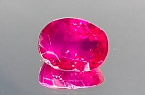 1.81ct Antique Swiss Lab Unheated Pigeon Blood Mogok Ruby Ring with D Flawless Diamonds set in 18K White Gold