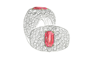 2.00ct Antique Historical Unheated Pigeon Blood Red Mogok Ring with D Flawless Diamonds set in 18K White Gold