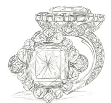 5.86ct No Oil Intense Green Brazillian Emerald Ring with D Flawless Diamonds set in 18K Gold or Platinum