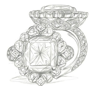 5.86ct No Oil Intense Green Brazillian Emerald Ring with D Flawless Diamonds set in 18K Gold or Platinum