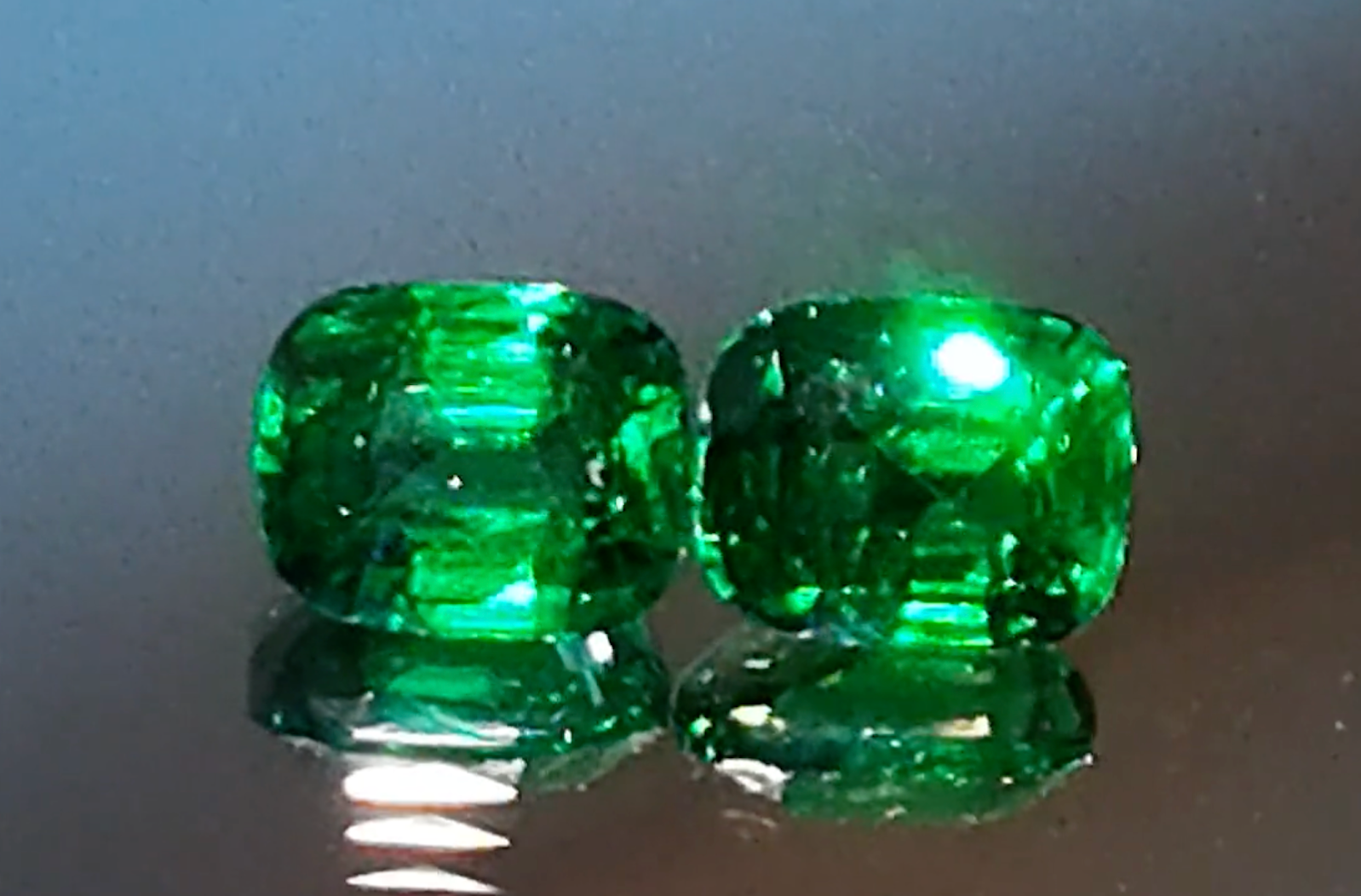 4.11ct Neon Tsavorite Earrings with D Flawless Diamonds set in 18K Yellow Gold
