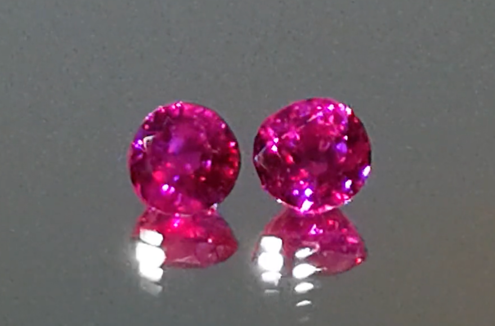 3.17ct Antique Unheated Mogok Burmese Ruby Earrings with D Flawless Diamonds set in 18K White Gold