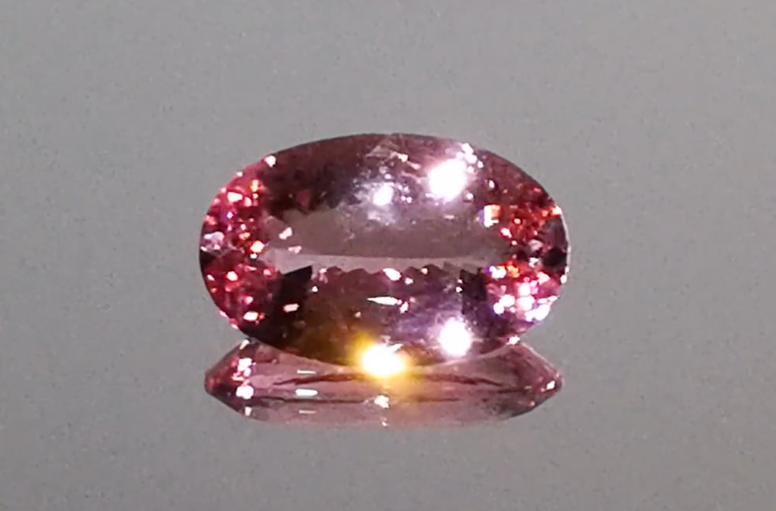 7.12ct Madagascar Morganite Ring with D Flawless Diamonds set in 18K Yellow Gold