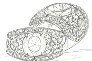 7.12ct Madagascar Morganite Ring with D Flawless Diamonds set in 18K Yellow Gold