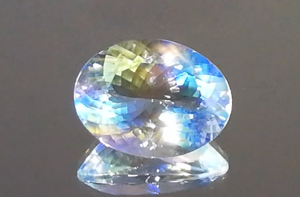 13.04ct Ceylon Rainbow Moonstone Ring with D Flawless Diamonds set in 18K Yellow Gold