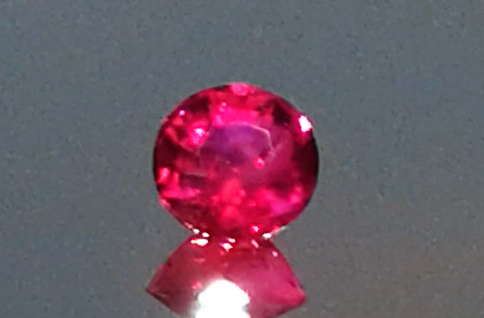 3.02ct Neon Unheated Jedi Ruby Ring with D Flawless Diamonds set in 18K White Gold