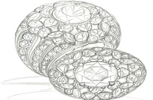 3.02ct Neon Unheated Jedi Ruby Ring with D Flawless Diamonds set in 18K White Gold