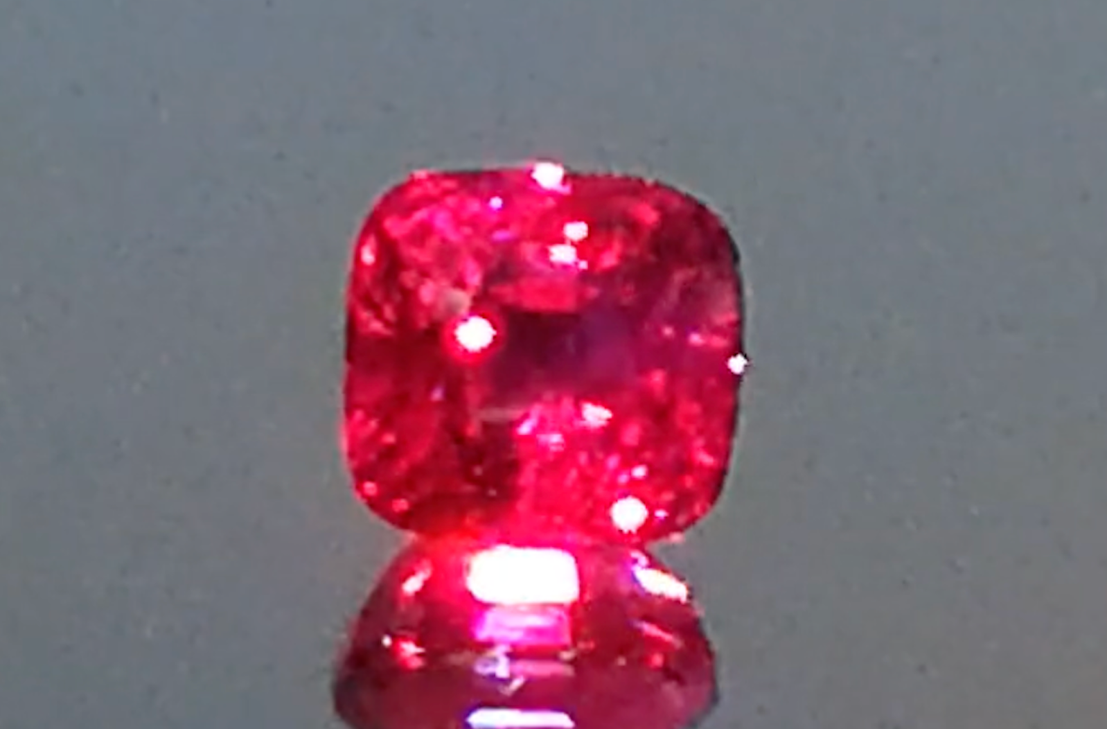 3.06ct Unheated Jedi Ruby Ring with D Flawless Diamonds set in 18K White Gold