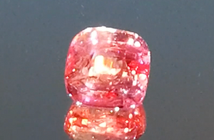 7.05ct The Perfect Colour Unheated  Padparadscha Ceylon Sapphire SSEF Certificate Ring with D Flawless Diamonds set in 18K White Gold