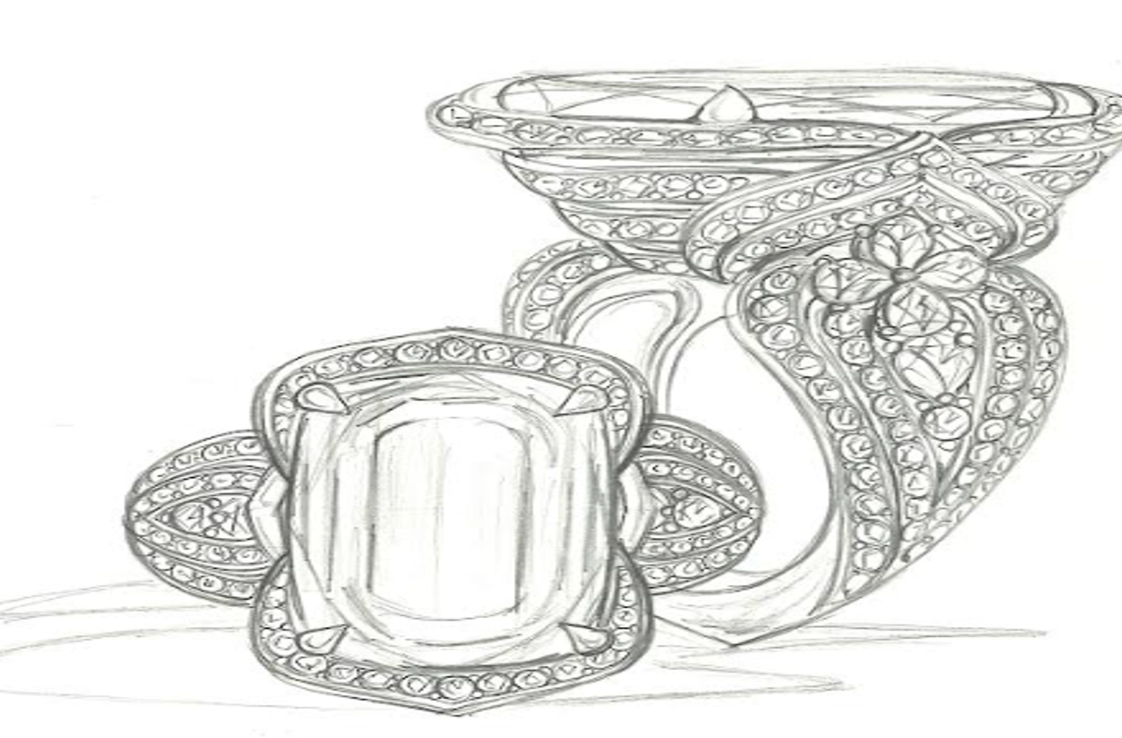 52.49ct World Record Jeremejevite With Gia Notable Award Ring with D Flawless Diamonds set in 18K White Gold