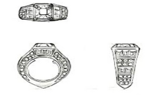 8.33ct Asscher Unheated Ceylon White Sapphire Ring with D Flawless Diamonds set in 18K White Gold