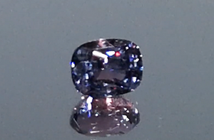 3.10ct Vibrant Purple Taaffeite Ring with D Flawless Diamonds set in 18K White Gold