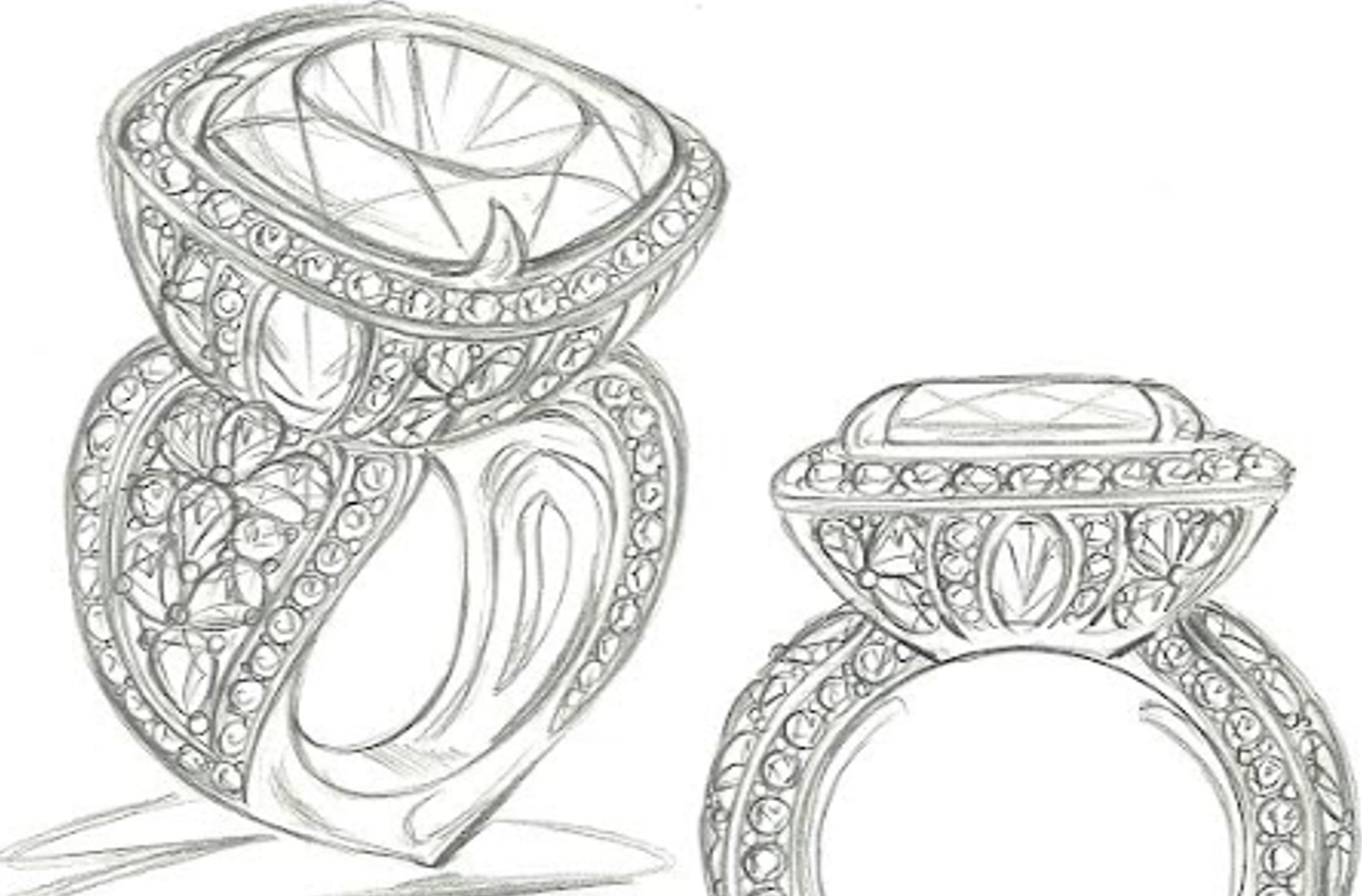 10.82ct Afgan Vanadium Beryl Ring with D Flawless Diamonds set in 18K White Gold