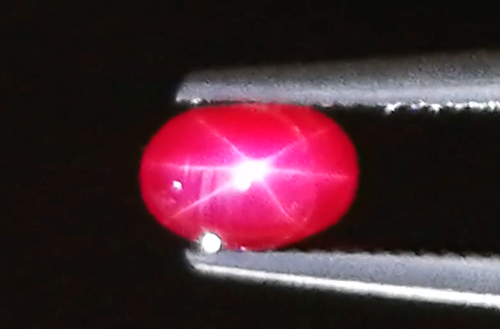 3.29ct Unheated Mogok Burmese Star Ruby Ring with D Flawless Diamonds set in 18K White Gold
