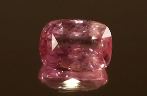 18.22ct Unheated Ceylon Padparadscha Sapphire Ring with D Flawless Diamonds set in 18K White Gold