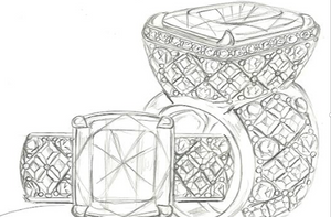 18.22ct Unheated Ceylon Padparadscha Sapphire Ring with D Flawless Diamonds set in 18K White Gold