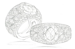 3.02ct Pink Taaffeite Ring with D Flawless Diamonds set in 18K White Gold