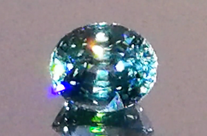 5.32ct Burmese Color Change Natural Zircon Ring with D Flawless Diamonds set in 18K Yellow Gold