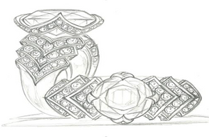 5.32ct Burmese Color Change Natural Zircon Ring with D Flawless Diamonds set in 18K Yellow Gold