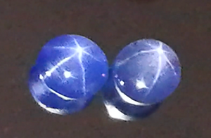 17.63ct Unheated Burmese Star Sapphire Earrings with D Flawless Diamonds set in 18K White Gold