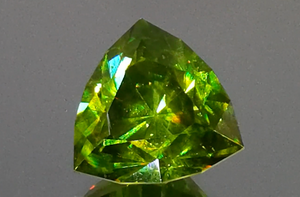 13.00ct Bulgarian Sphalerite Ring with D Flawless Diamonds set in 18K Yellow Gold