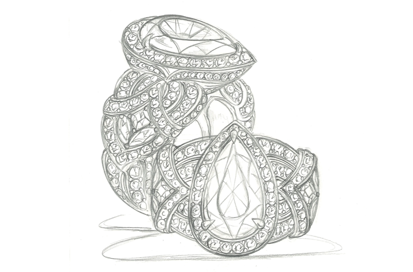 3.45ct Vivid Hot Pink Imperial Topaz Ring with D Flawless Diamonds set in 18K White Gold